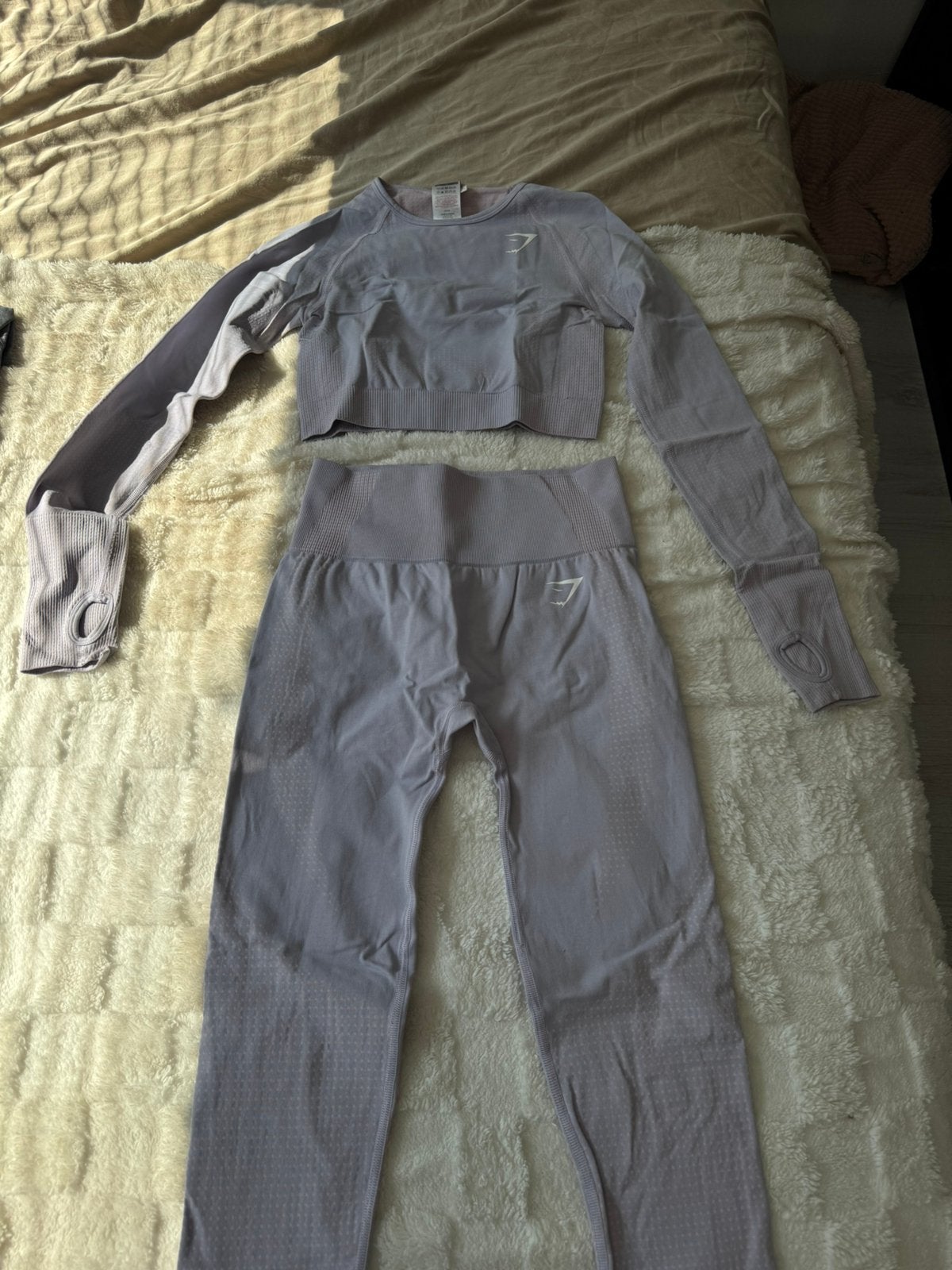 gymshark setje, Ophalen of Verzenden, Zo goed als nieuw, Maat 36 (S), Fitness of Aerobics