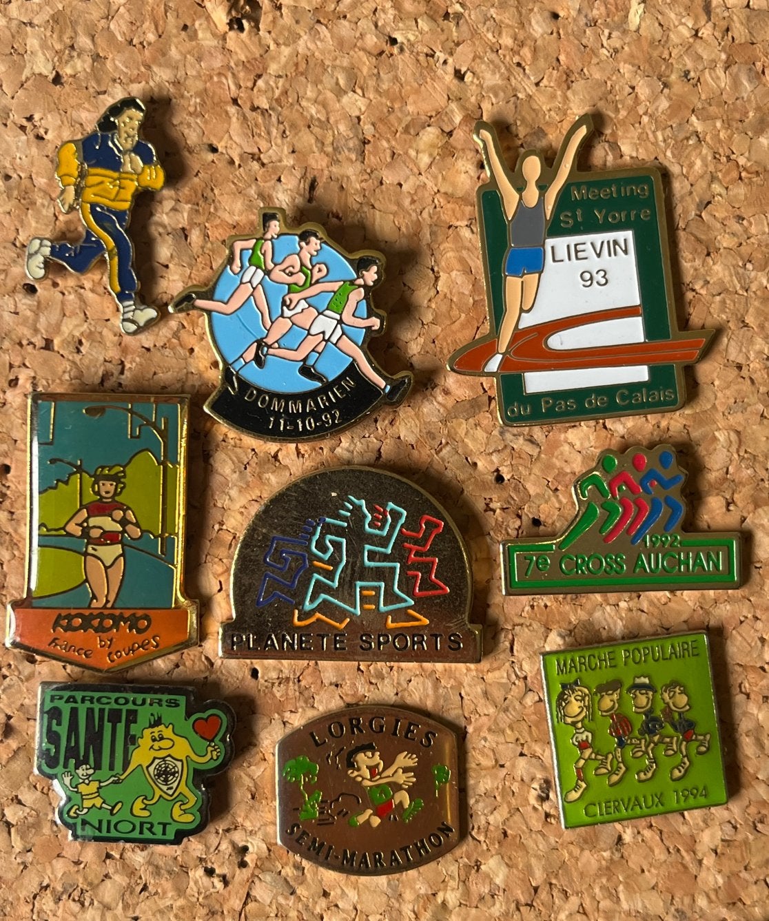Vintage Sport Pins - Diverse Evenementen (Jaren '90), Gebruikt, Ophalen of Verzenden, Nvt, Nvt