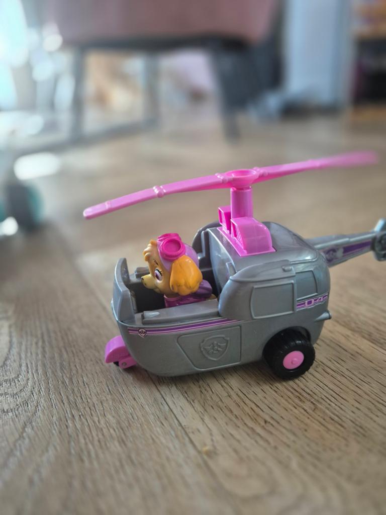 Paw Patrol Skye speelgoed set - Helikopter & figuren, Ophalen of Verzenden, Gebruikt