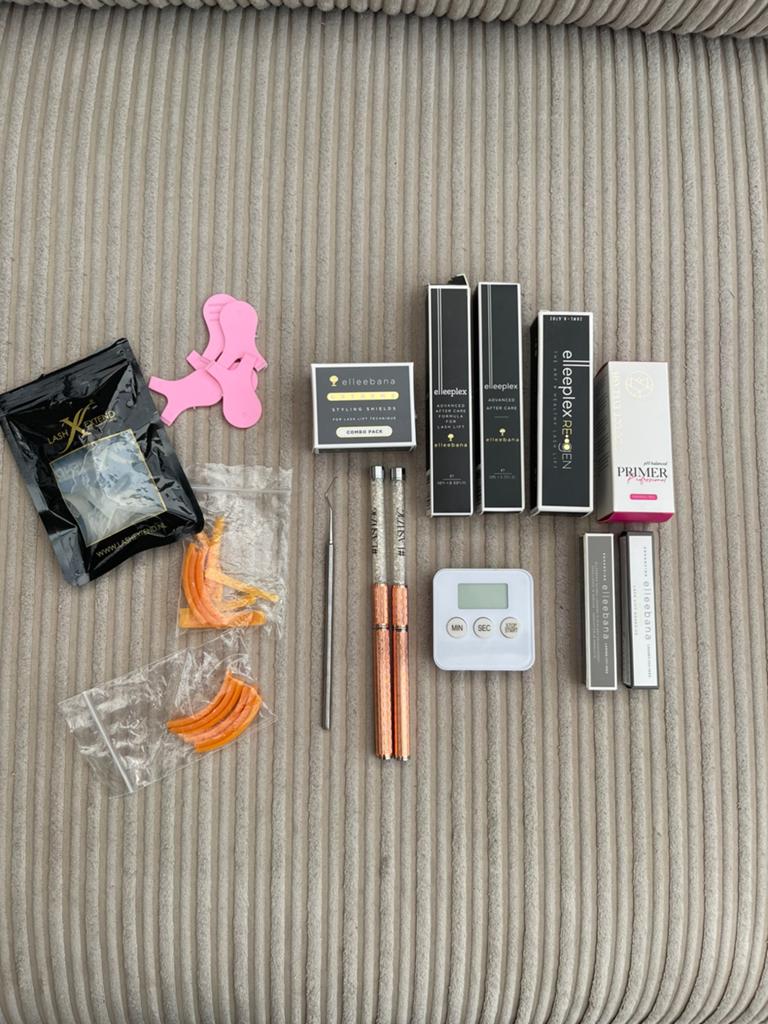 Elleebana / Lash Lift pakket – grotendeels nieuw, Ophalen of Verzenden, Zo goed als nieuw, Zwart, Ogen