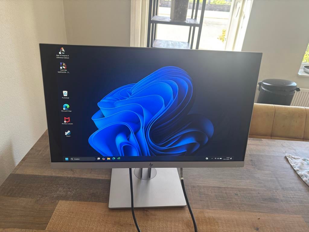 HP EliteDisplay E233 Full HD Monitor - 23 inch, Computers en Software, Monitoren, Ophalen, IPS, In hoogte verstelbaar, Full HD