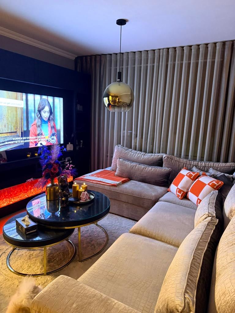 Salontafel Eric Kuster stijl, Huis en Inrichting, Tafels | Salontafels, Ophalen, 50 tot 100 cm, Rond, Zo goed als nieuw