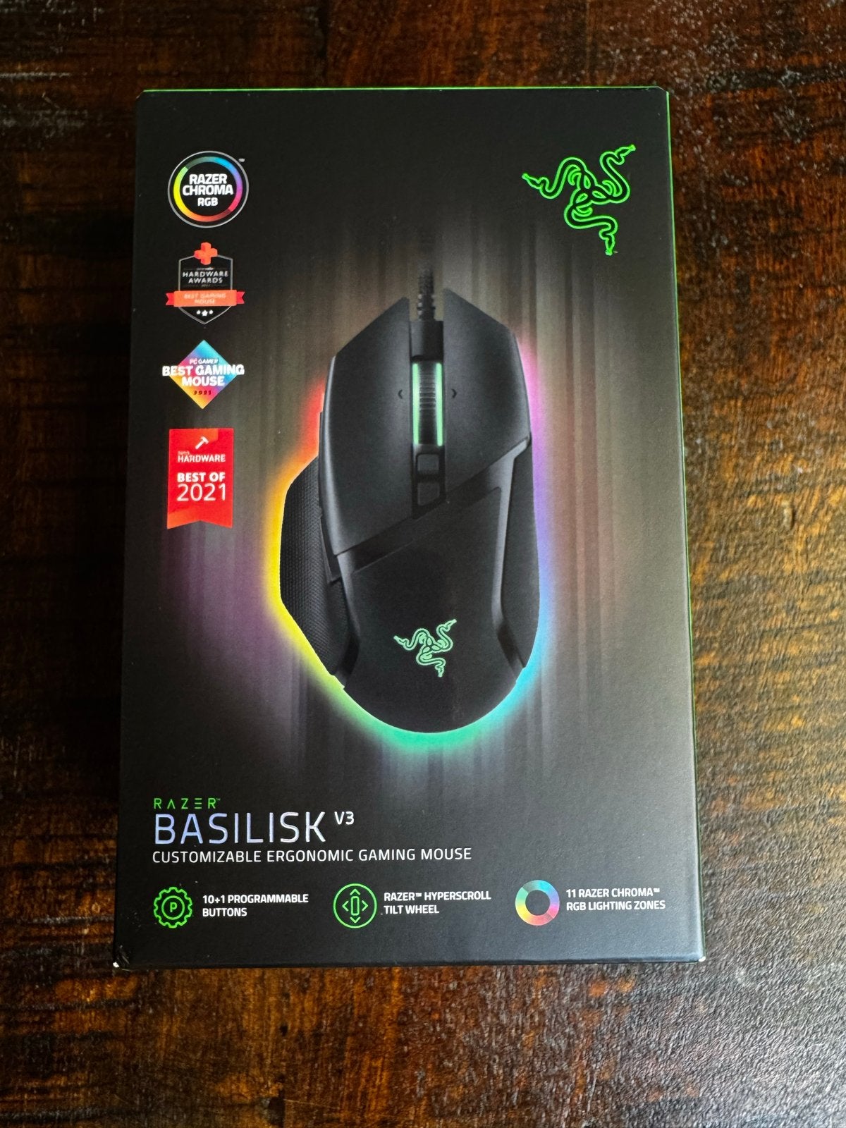 Razer Basilisk V3 Gaming Muis, Computers en Software, Muizen, Rechtshandig, Muis, Ergonomisch, Nieuw