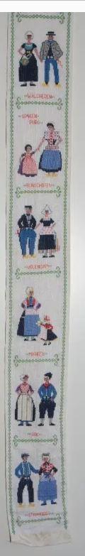 Schellekoord Hollandse Klederdrachten, Ophalen of Verzenden, Zo goed als nieuw, Handborduren, Patroon