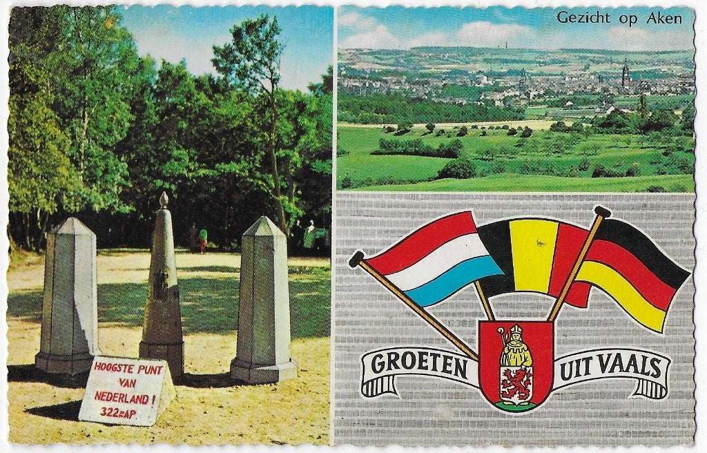Kr928 Ansichtkaart groeten uit vaals uit 1963, Ophalen of Verzenden, 1980 tot heden, Gelopen, Limburg