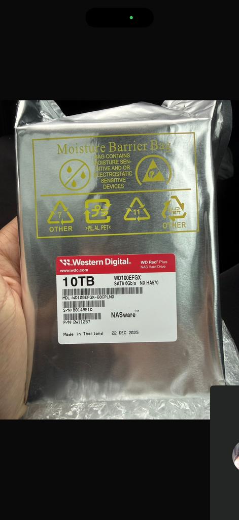 Western Digital 10TB WD Red Plus Nieuw Sealed, Computers en Software, Harde schijven, Ophalen of Verzenden, Nieuw, Desktop