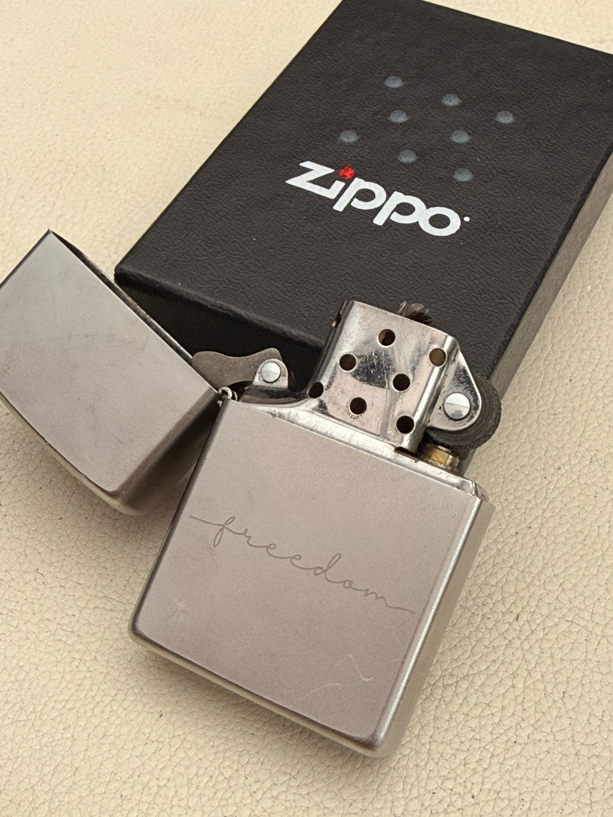Zippo freedom, Verzenden, Zo goed als nieuw, Aansteker