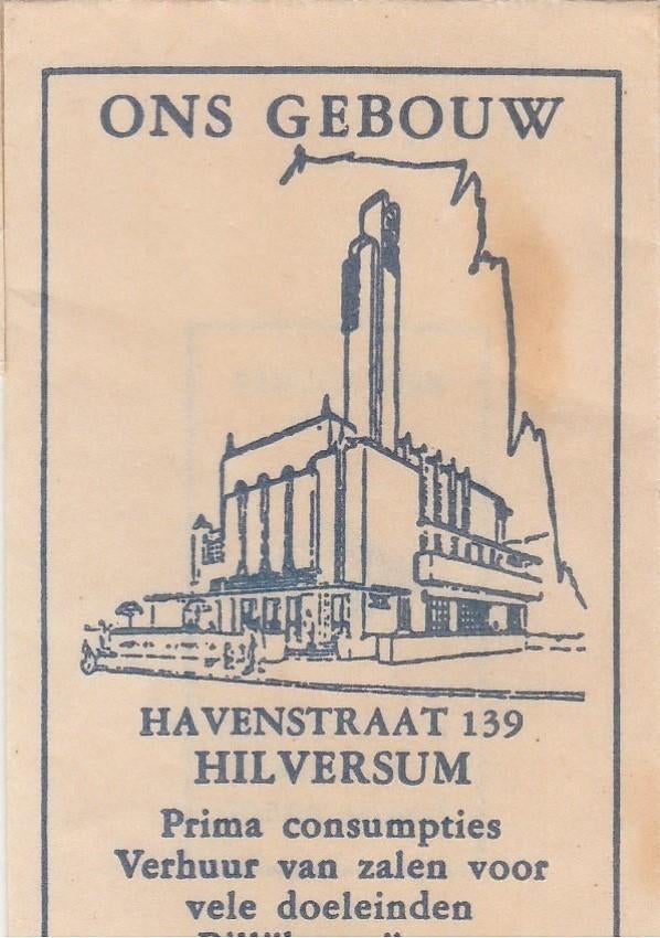 Ons Gebouw Havenstraat Hilversum, Ophalen of Verzenden
