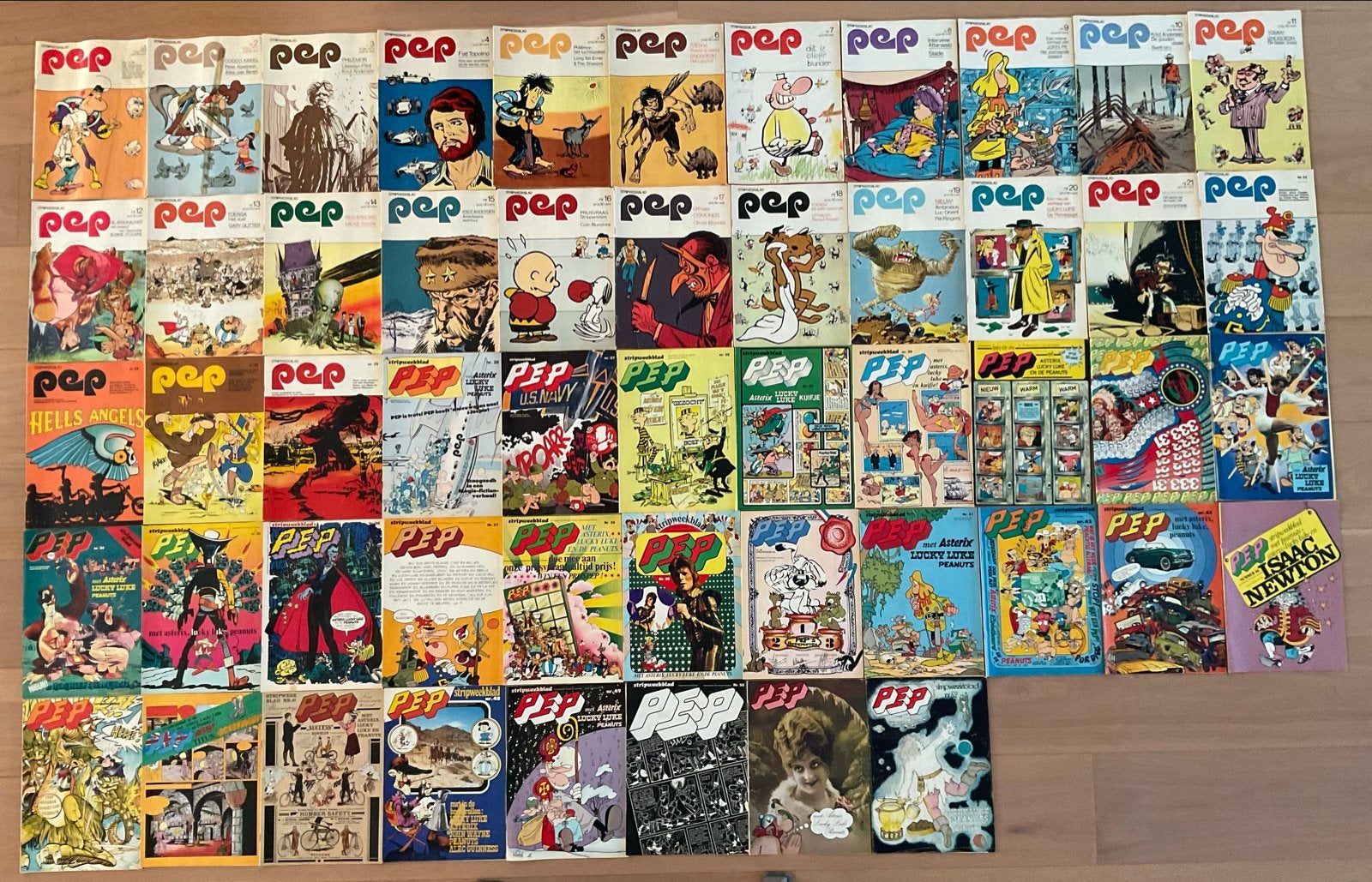PEP stripbladen - Volledig jaar 1973 (52 edities), Gelezen, Complete serie of reeks, Europa, Ophalen of Verzenden