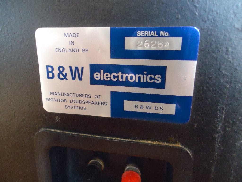 B&W D5  DW 150/5 vintage, Ophalen of Verzenden, Gebruikt, Minder dan 60 watt, Overige merken