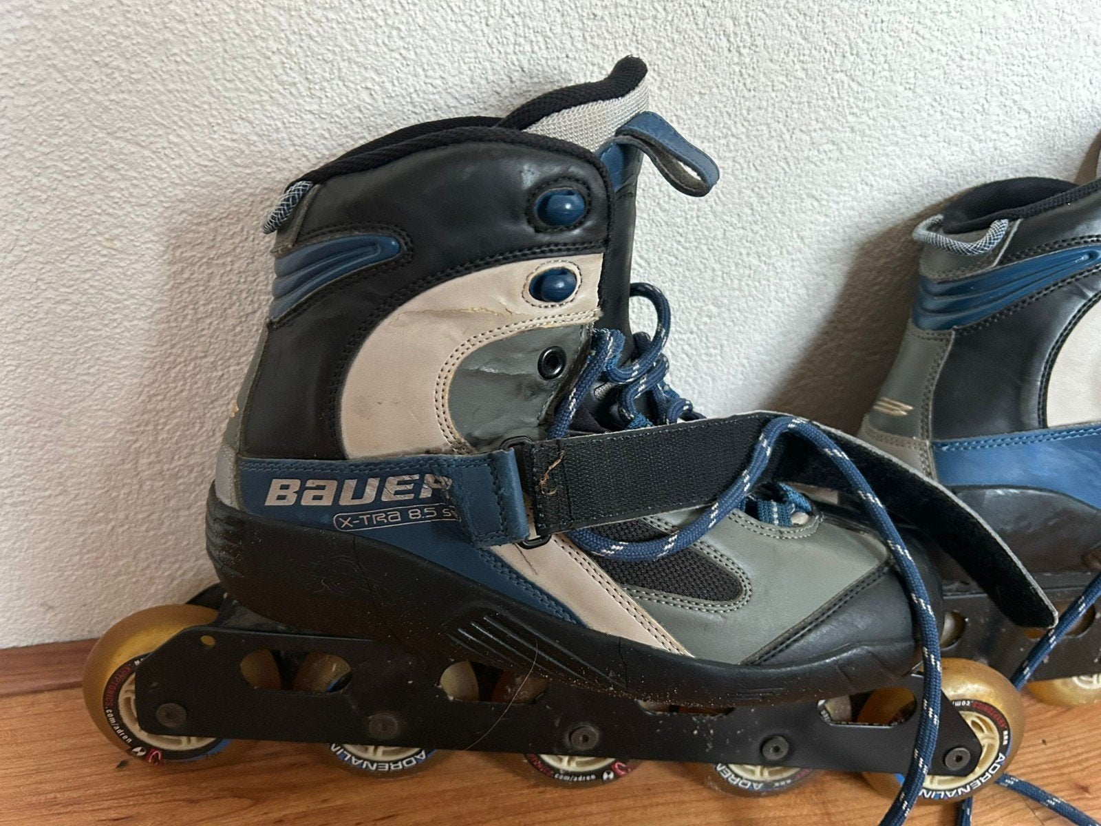 Bauer X-Tira 8.5 Inline Skates Set met Bescherming maat 44,5, Gebruikt, Bauer, Heren, Ophalen of Verzenden