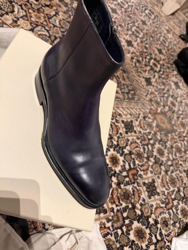 Santoni laarzen, Hoge laarzen, Zwart, Ophalen of Verzenden, Zo goed als nieuw