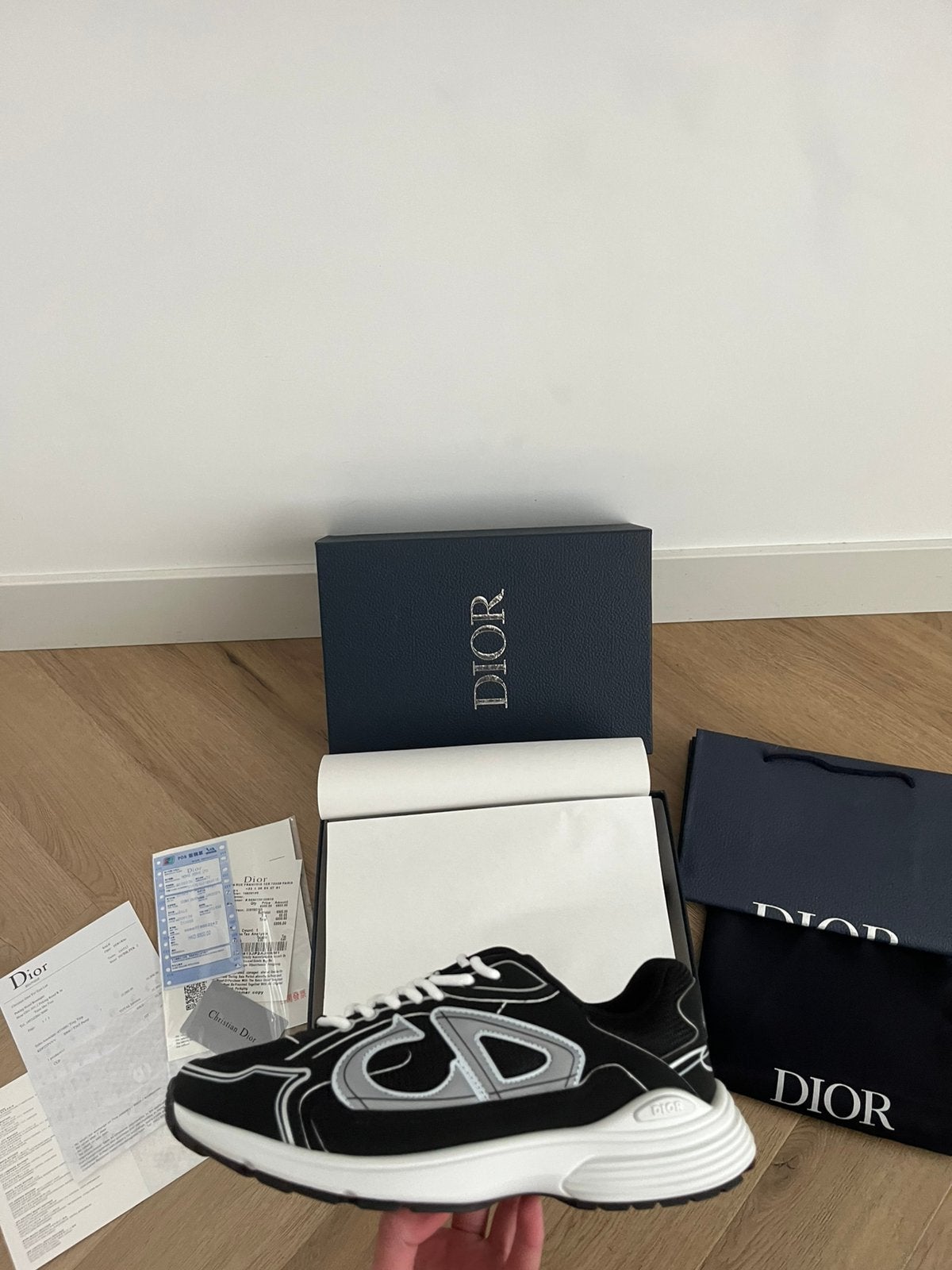 Dior b30 | Nieuw | Maat 43, Kleding | Heren, Zwart, Nieuw, Ophalen of Verzenden, Sneakers of Gympen