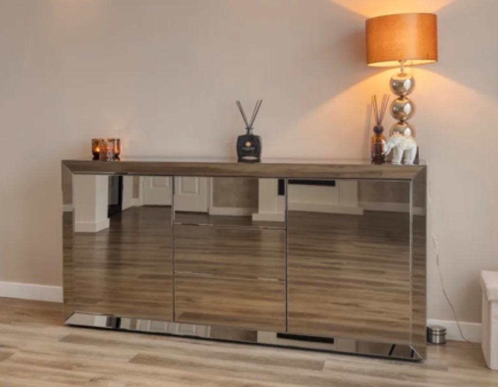 Spiegel dressoir, Huis en Inrichting, Kasten | Dressoirs, Ophalen, Minder dan 50 cm, Gebruikt, 25 tot 50 cm
