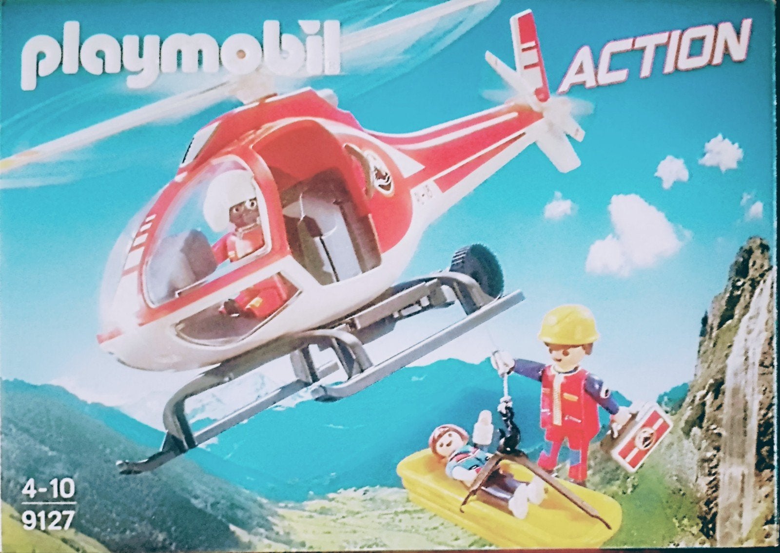 Action Reddingswerkers Met Helikopter 9127, Ophalen of Verzenden, Gebruikt, Complete set