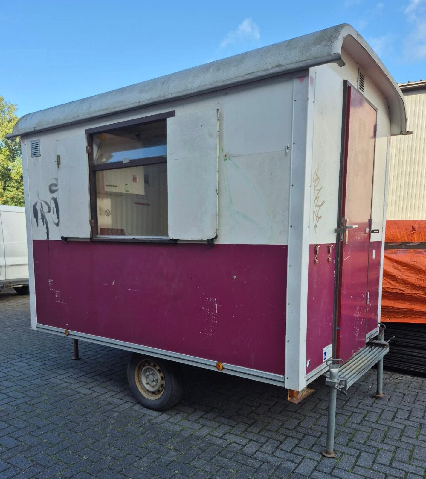 Mooie schaftwagen/werkplek/atelier/ bouwkeet/schaftkeet, Ophalen, ?, ?, ?