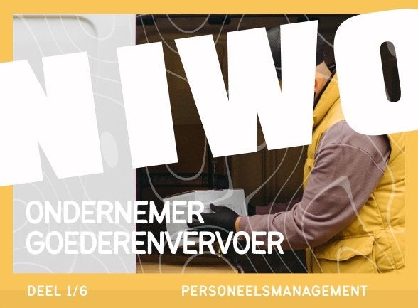 NIWO Ondernemer Goederenvervoer: Personeelsmanagement (1/6), Boeken, Studieboeken en Cursussen, Nieuw, Niet van toepassing, Alpha