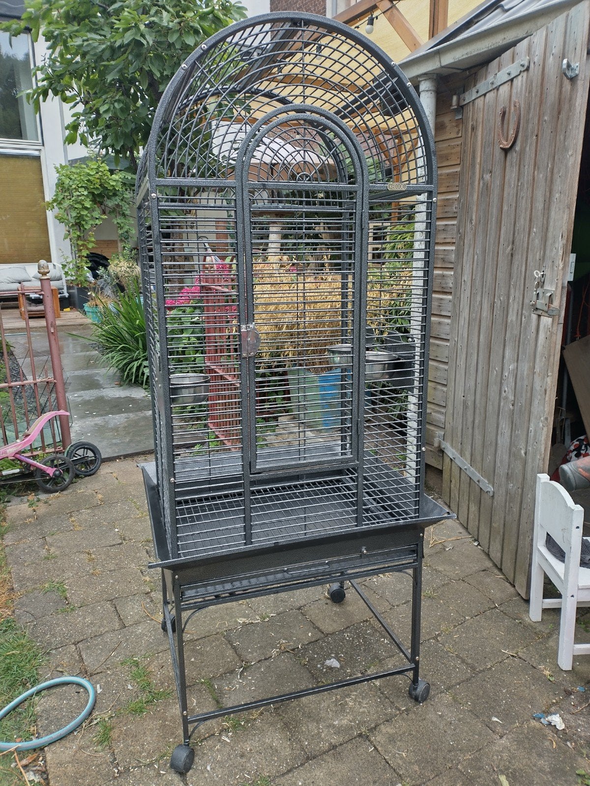 vogelkooi / papegaaienkooi Keddoc Texas, Ophalen, Metaal, Vogelkooi