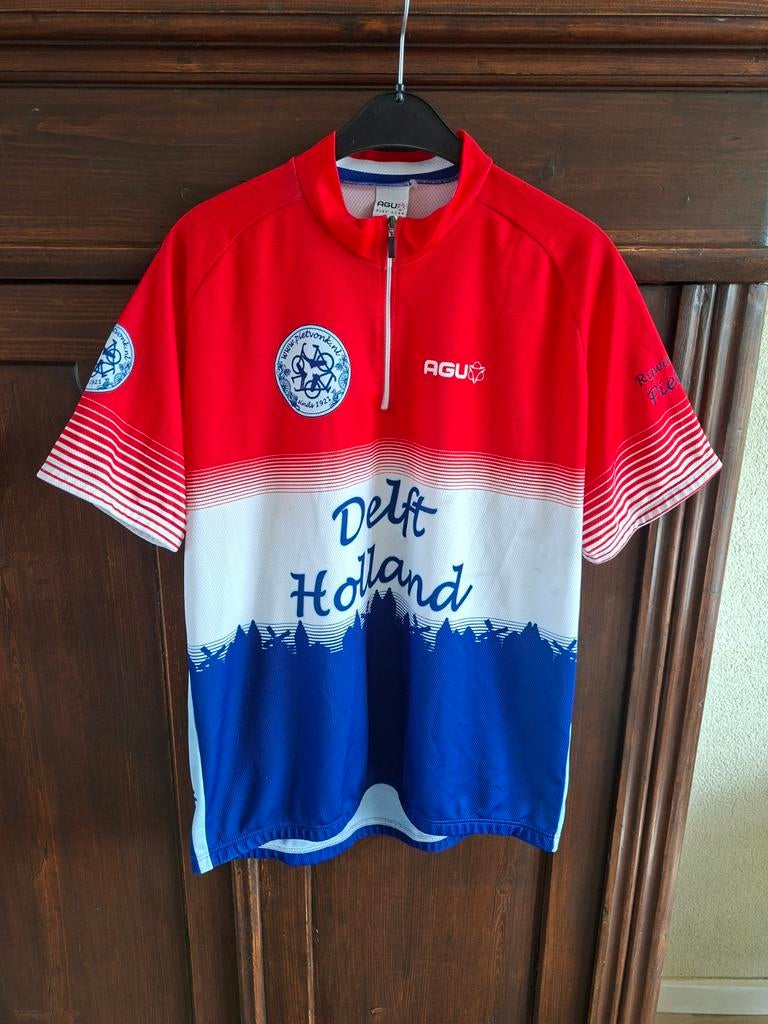 AGU Fiets Shirt Delft Holland - Maat 4XL, Fietsen en Brommers, Gebruikt, Ophalen of Verzenden, Bovenkleding, AGU