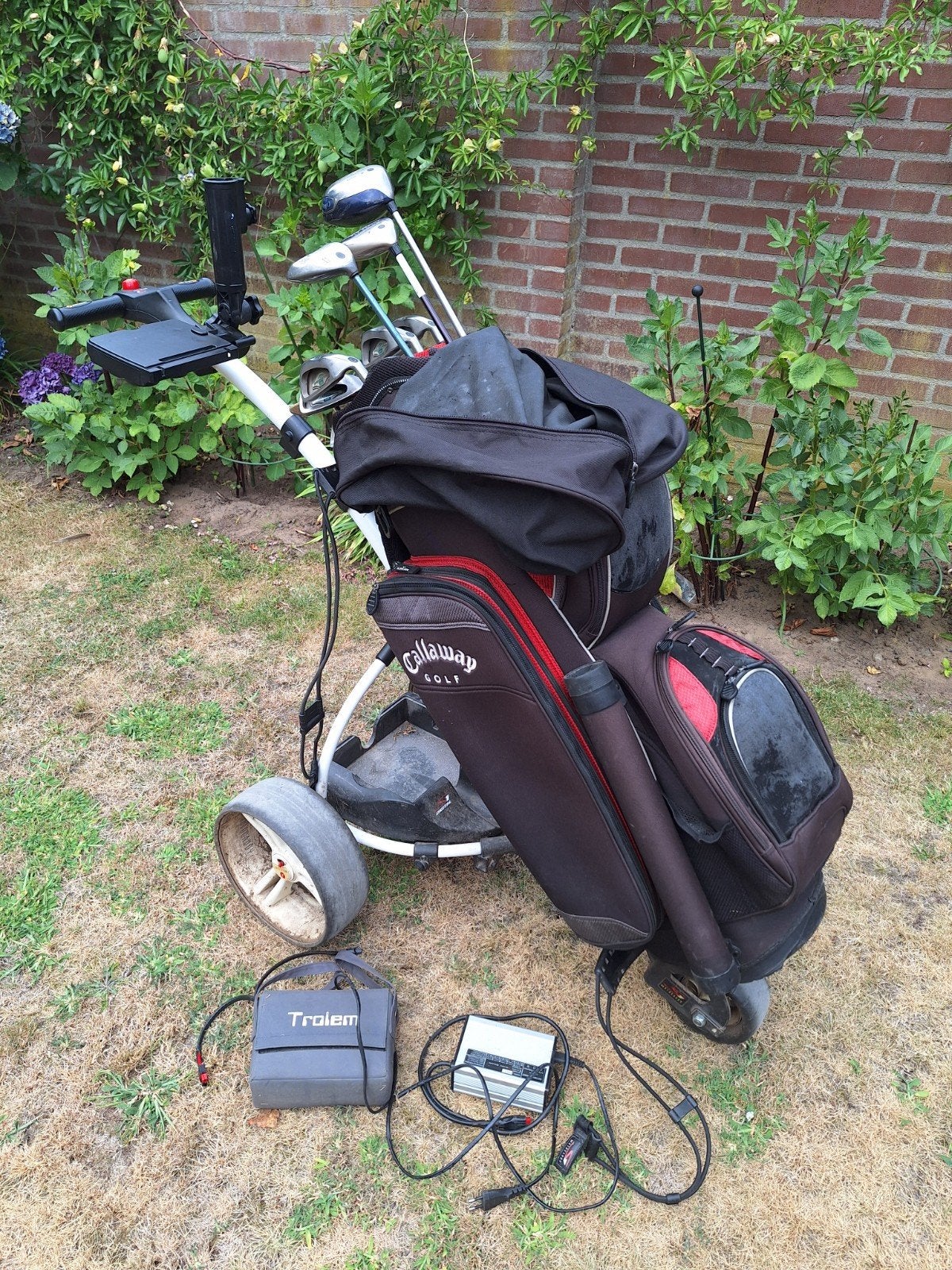 Callaway dames golfset met electrische golftrolley, Sport en Fitness, Golf, Ophalen, Zo goed als nieuw, Set, Callaway
