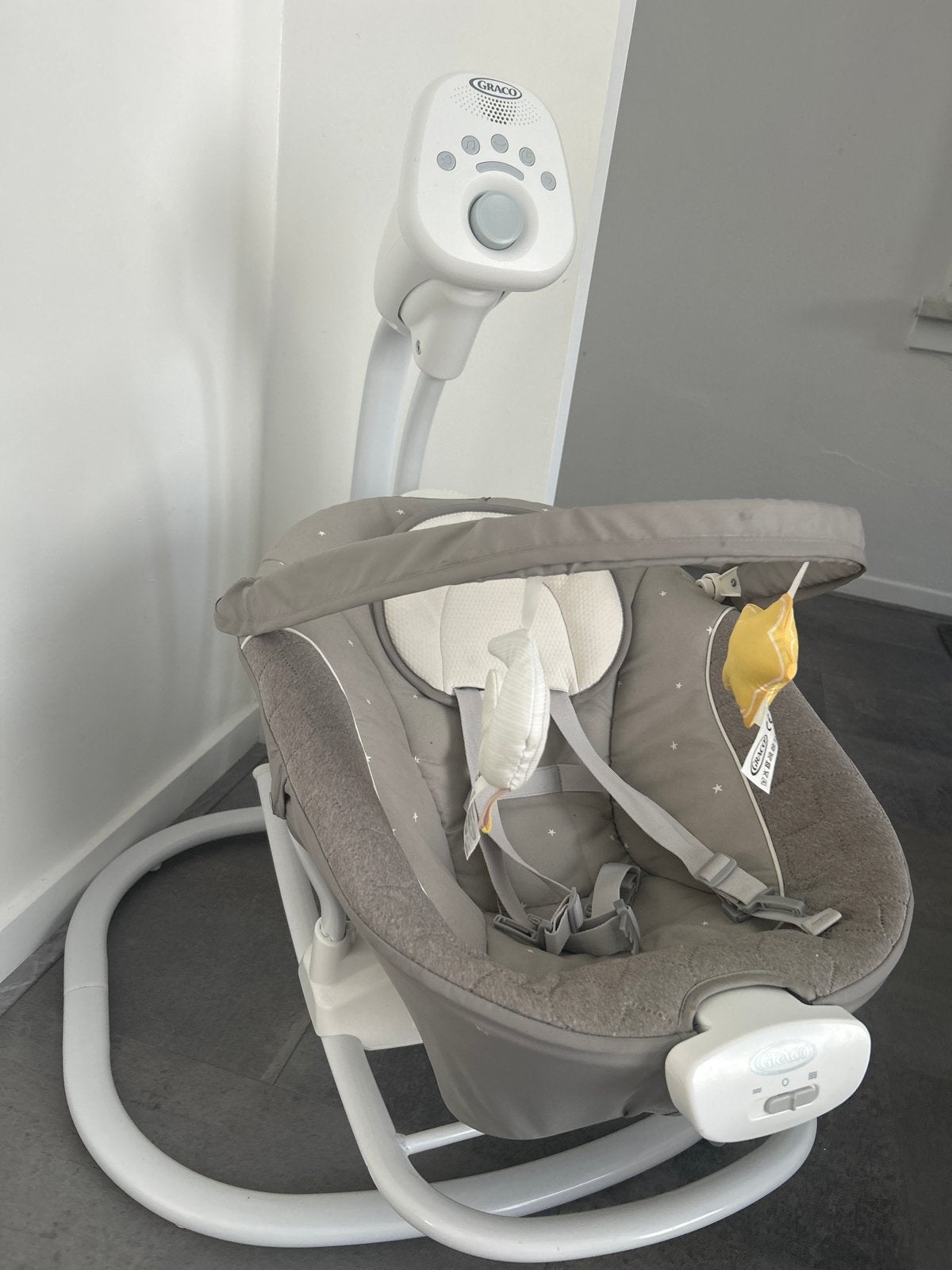 Graco babyschommelstoel met muziek, Schommelstoel, Ophalen, Overige merken, Met gordel(s) of riempje(s)