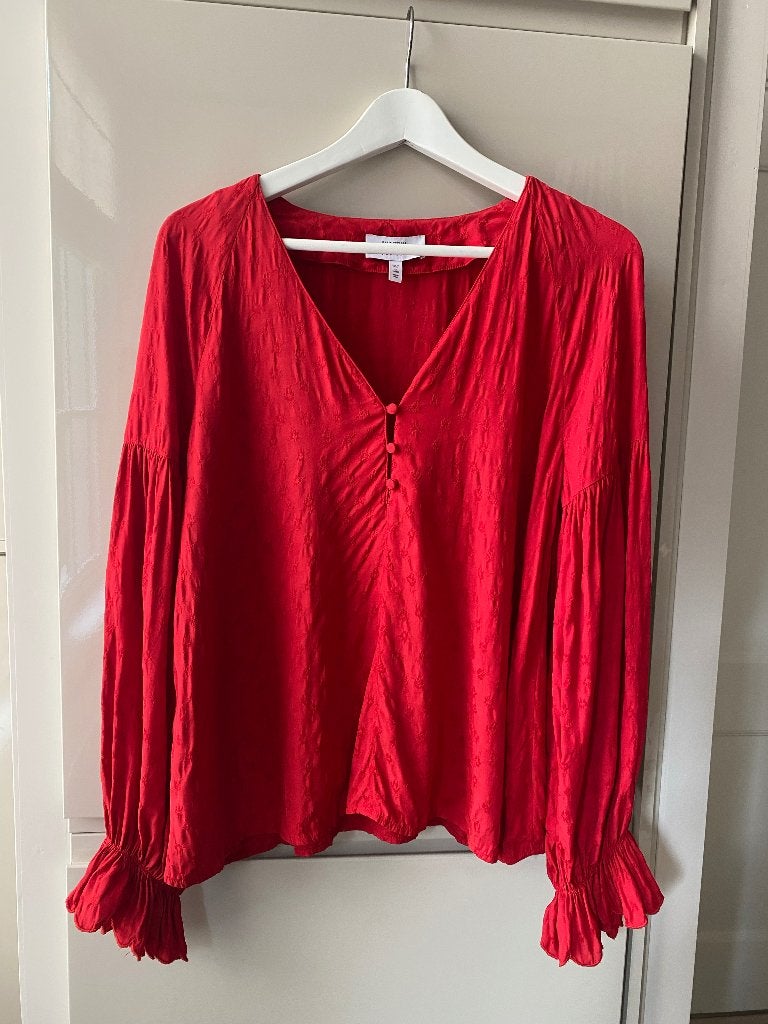 & Other Stories blouse rood, Maat 38/40 (M), & Other Stories, Ophalen of Verzenden, Zo goed als nieuw