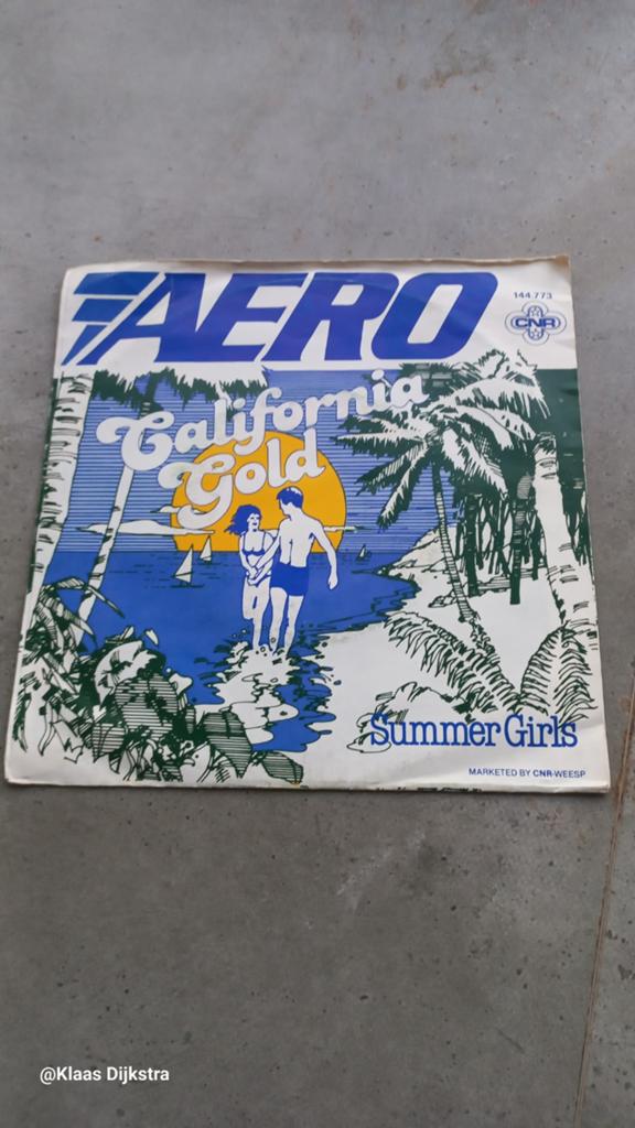 Aero - California Gold / Summer Girls (Single), Ophalen of Verzenden, Gebruikt, Pop