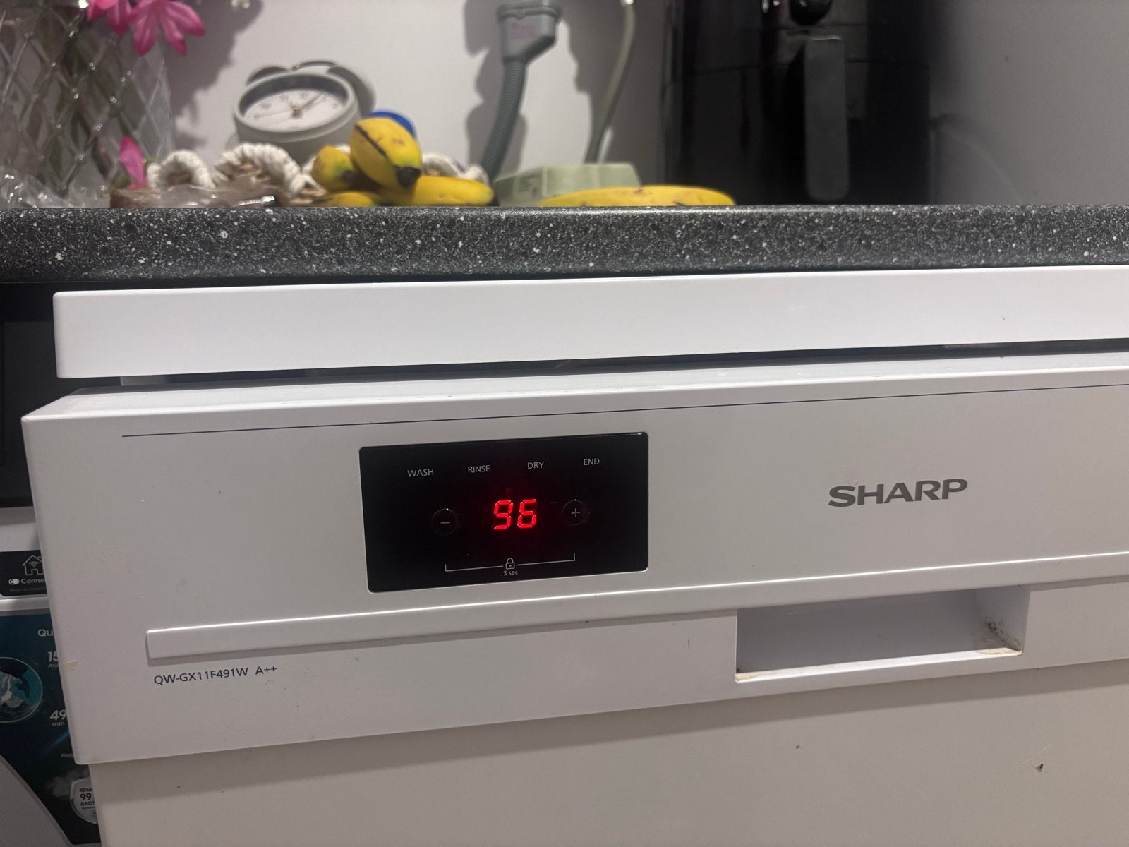 Sharp QW-GX11F491W A++ Vaatwasser, Ophalen, Gebruikt, 60 cm of meer, Energieklasse A of zuiniger