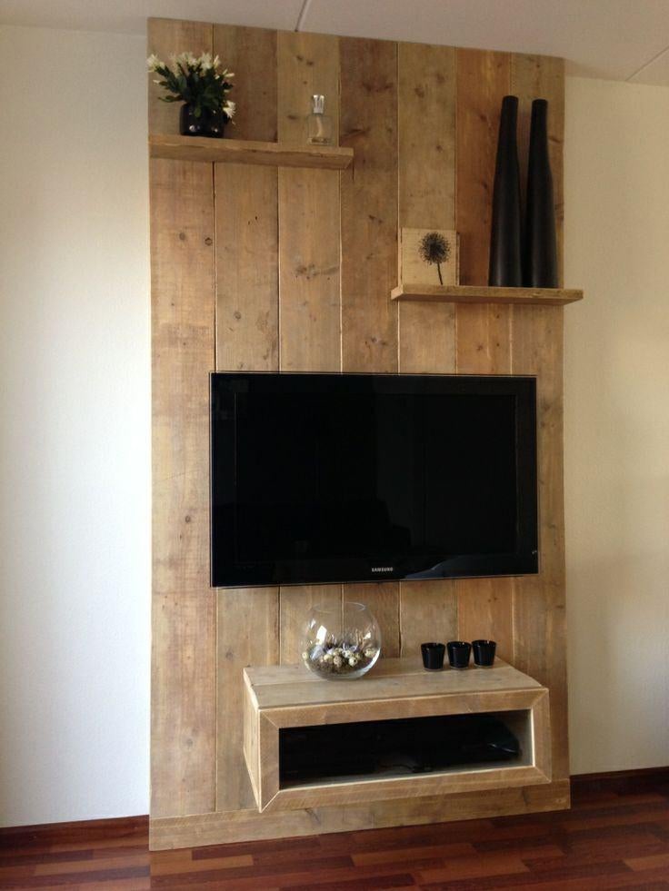 Wandmeubel steigerhout, Huis en Inrichting, Kasten | Wandmeubels, Ophalen, Met deur(en), Nieuw, Minder dan 150 cm