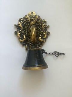vintage winkelbel hangende deurbel messing bel, Antiek en Kunst, Ophalen