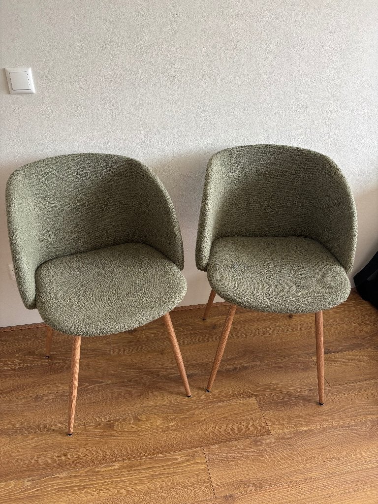 2 groene stoelen - Søstrene Grene – stijlvol en comfortabel, Ophalen, Gebruikt, Twee, Overige kleuren
