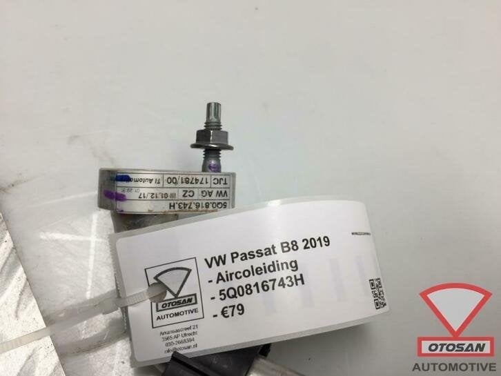 vw passat b8 2019 aircoleiding airco leiding 3q0816743h, Gebruikt, Volkswagen, Volkswagen AG, Berliner Ring 2
38440  Wolfsburg, DE