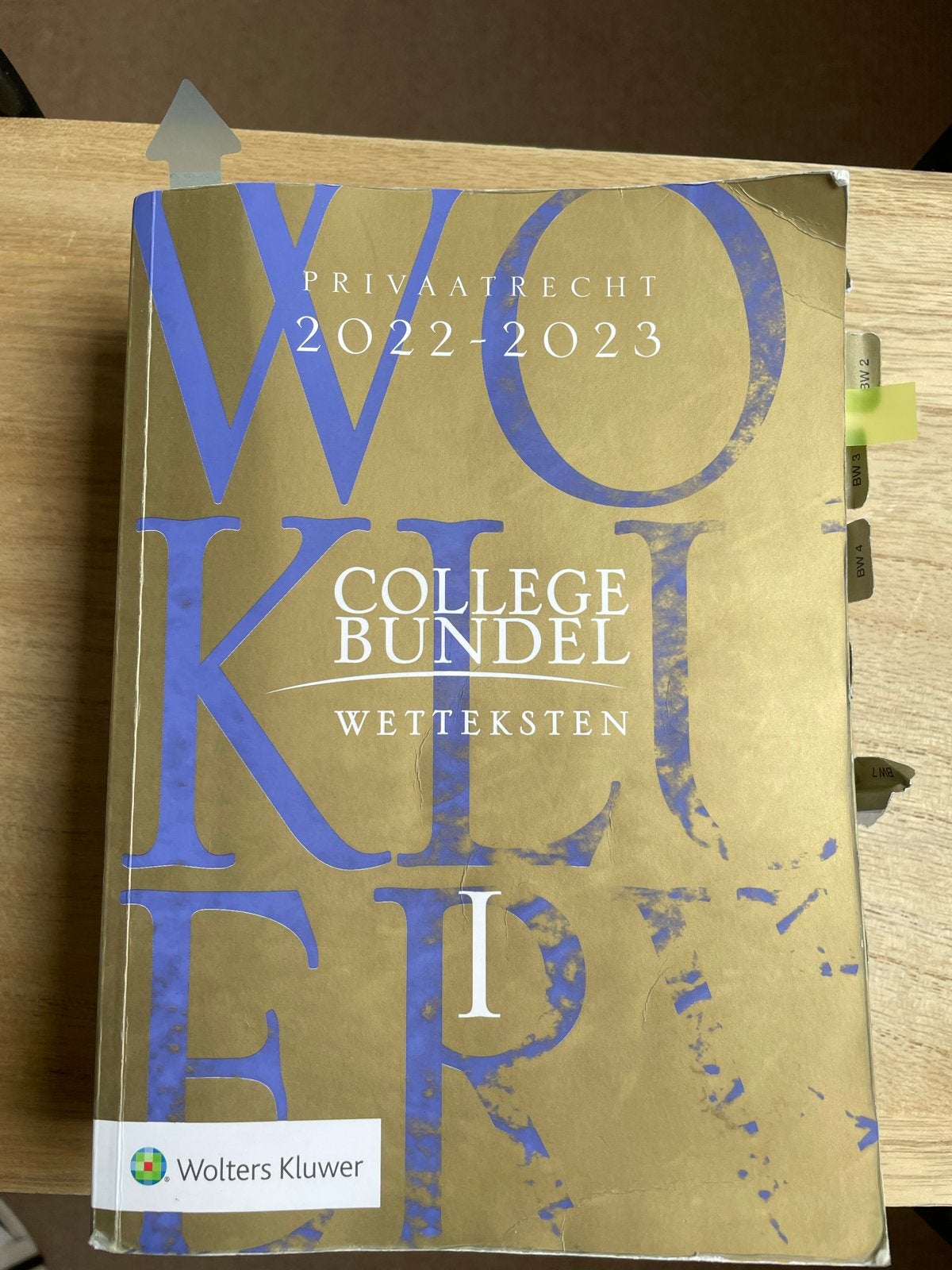 Collegebundel Privaatrecht 2022-2023 Wolters Kluwer, Ophalen of Verzenden, Gamma, Zo goed als nieuw, Niet van toepassing