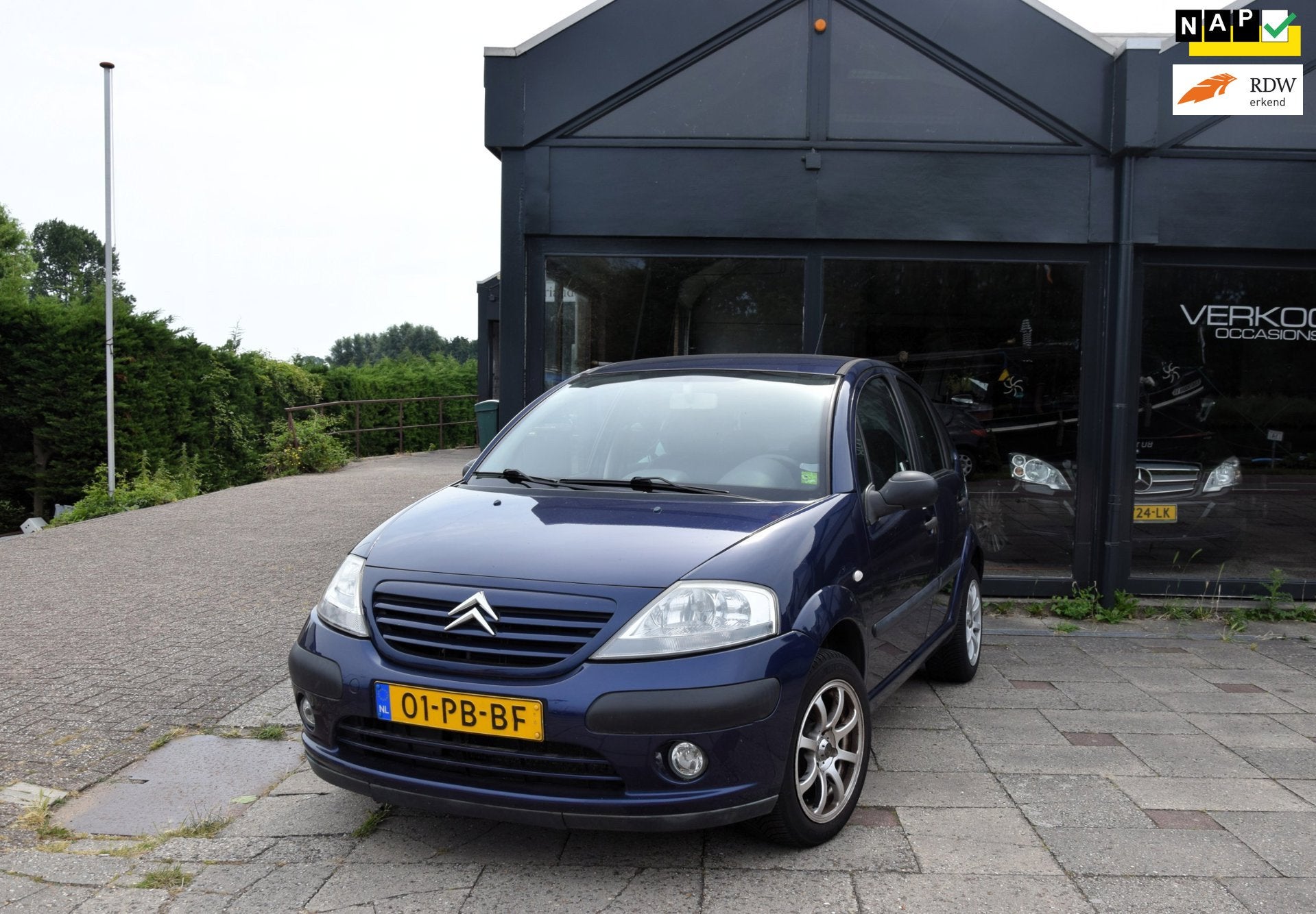 Citroen C3 1.4i Différence Airco Trekhaak, Auto's, Voorwielaandrijving, Parkeersensor, Blauw, Origineel Nederlands