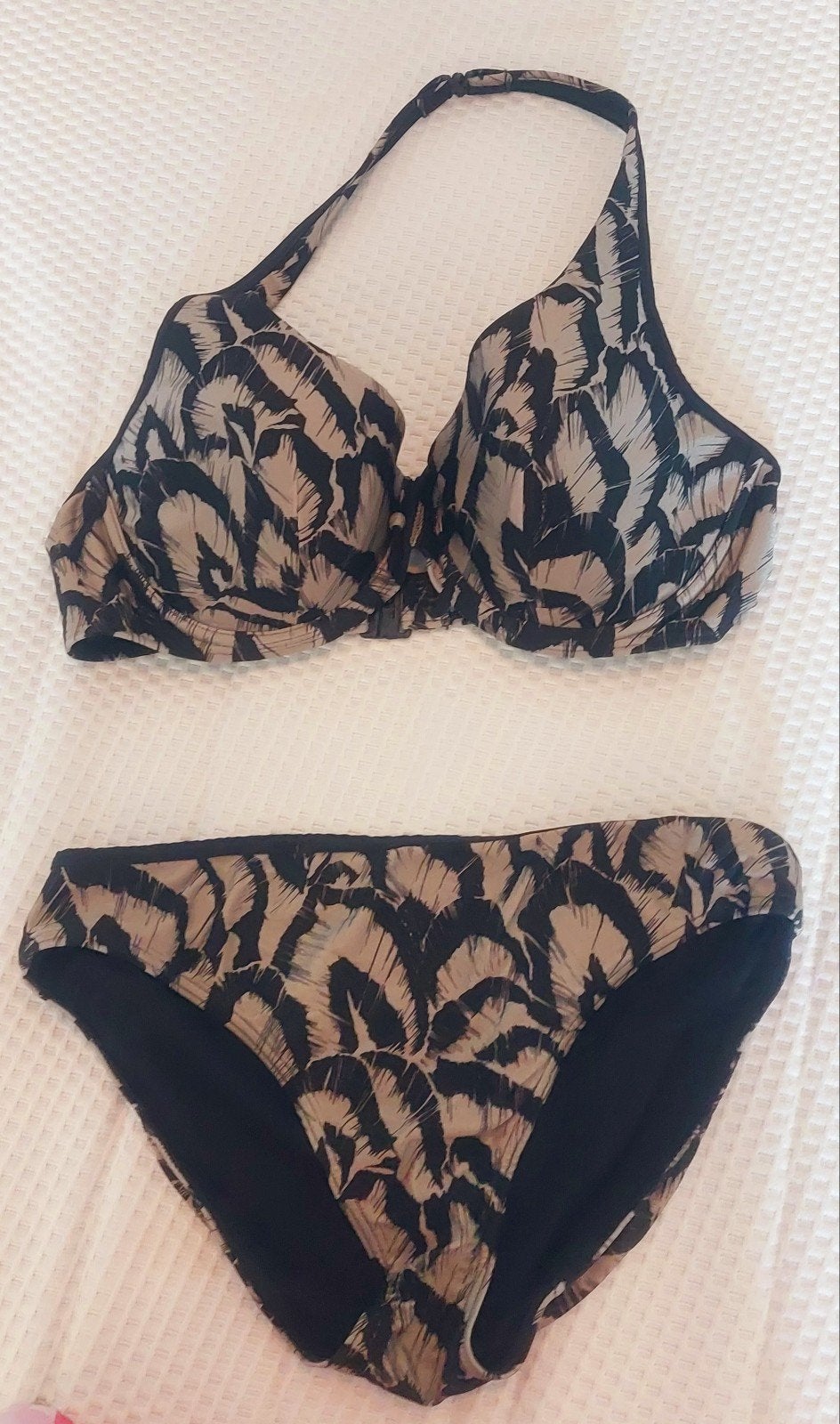 Prima Donna bikini set - zwart/beige print, Ophalen of Verzenden, Zo goed als nieuw, Zwart, Bikini
