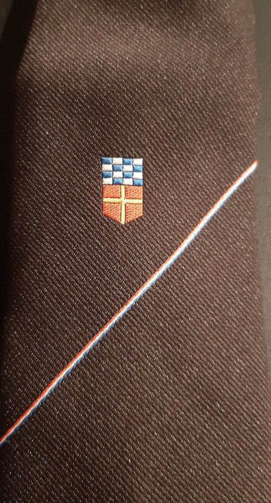 Korps Nationale Reserve Stropdas Koninklijke Landmacht bruin, Ophalen of Verzenden, Landmacht, Nederland, Kleding of Schoenen