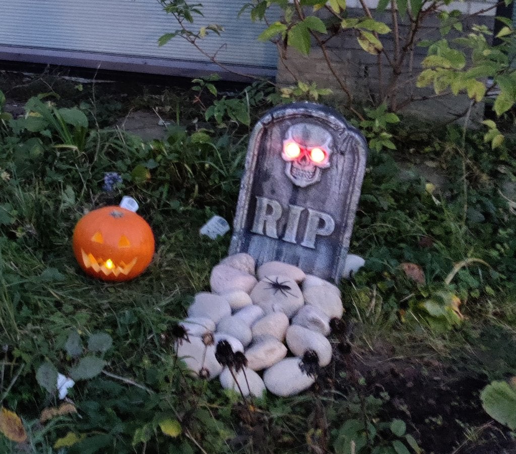Grafsteen Halloween, Ophalen of Verzenden, Gebruikt, Versiering, Halloween of Griezel