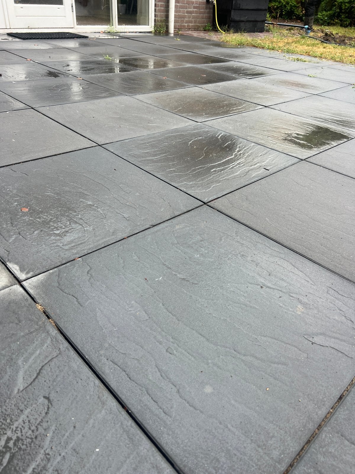 Natuursteen look 60x60x4 betontegels, Tuin en Terras, Ophalen, Zo goed als nieuw, Overige materialen, Terrastegels