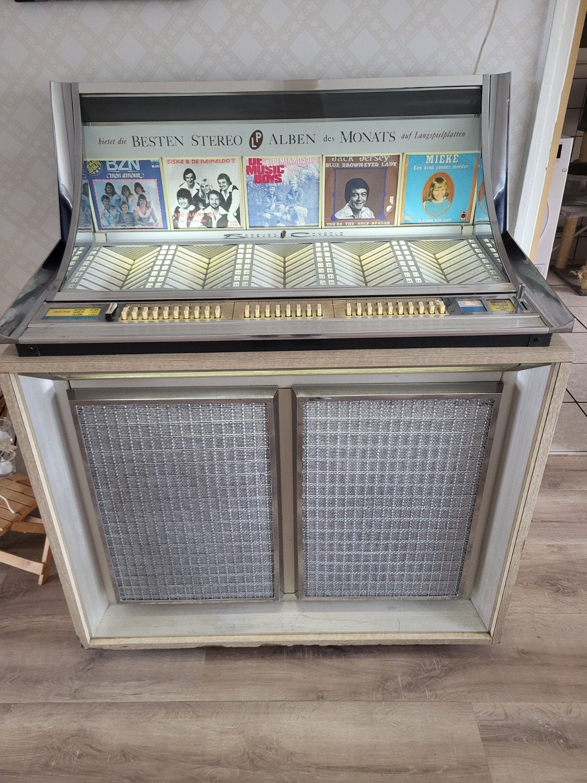 Vintage Jukebox - Seeburg LPC 1 B 1963 blond, Verzamelen, Automaten | Jukeboxen, Ophalen, Gebruikt, 1960 tot 1970, Seeburg