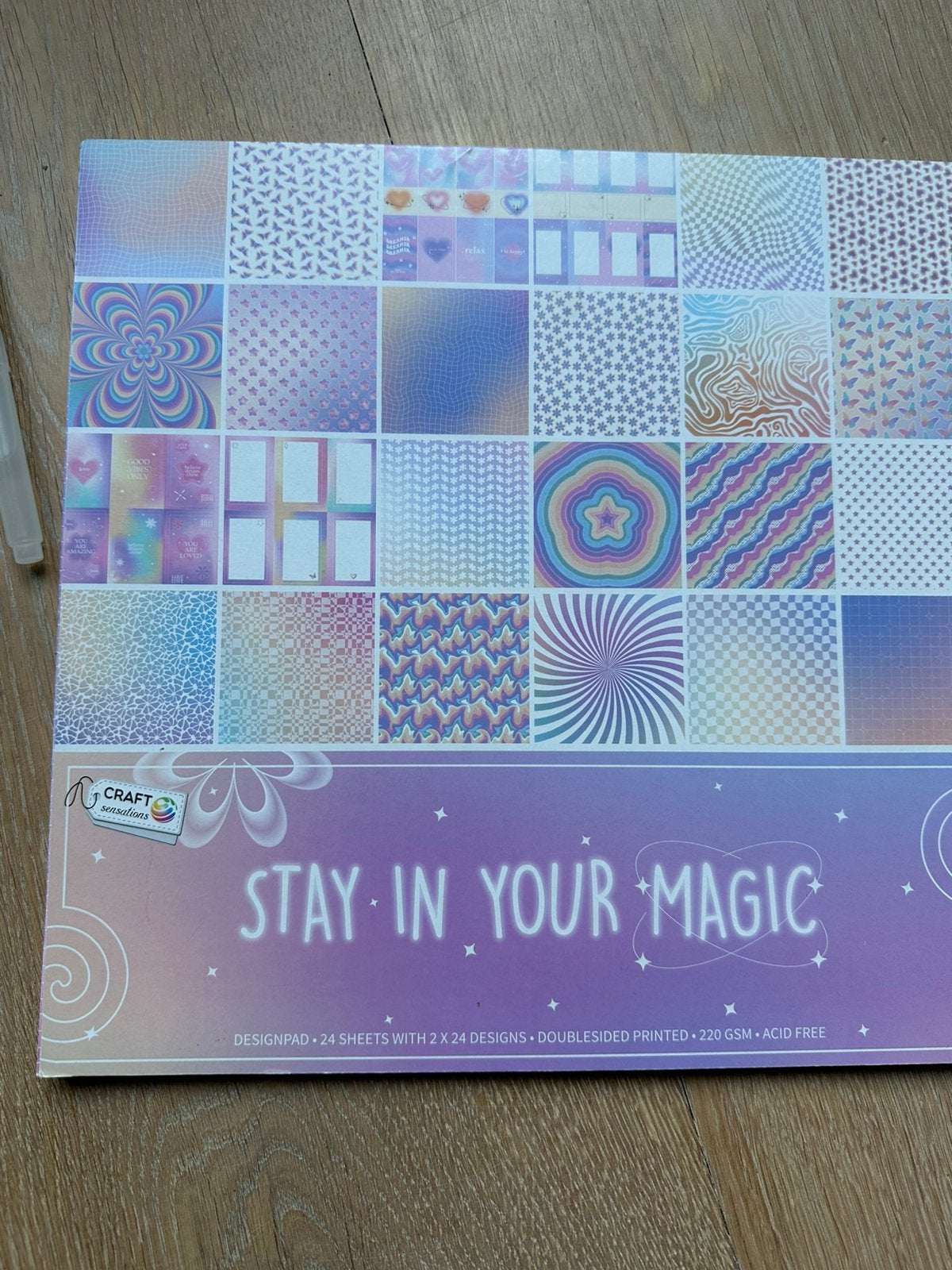 Scrap papier block, Ophalen of Verzenden, Nieuw, Clearstamp