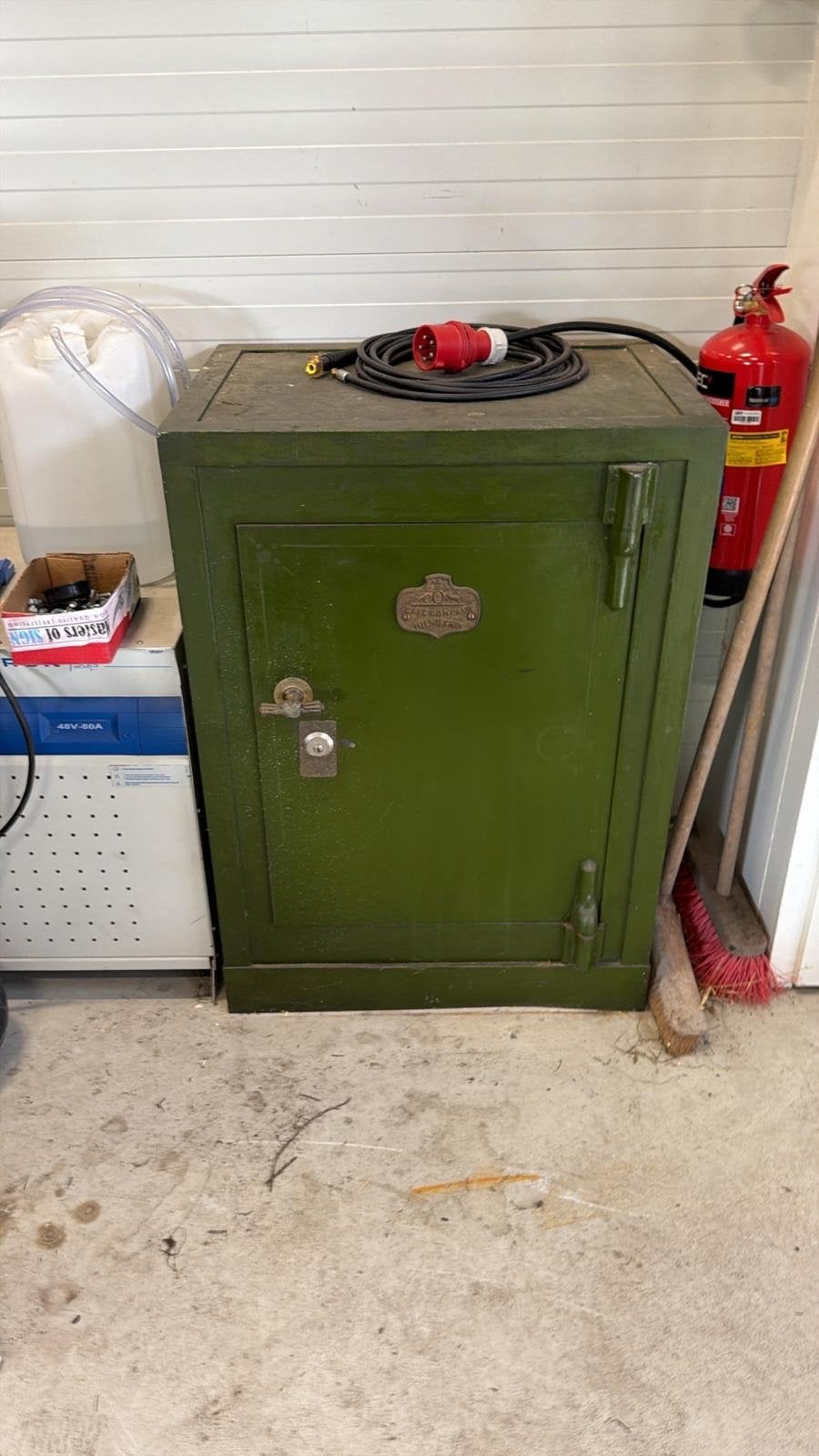 Antieke Safe Company Milmingham Brandkast, Ophalen, Gebruikt, Brandkast