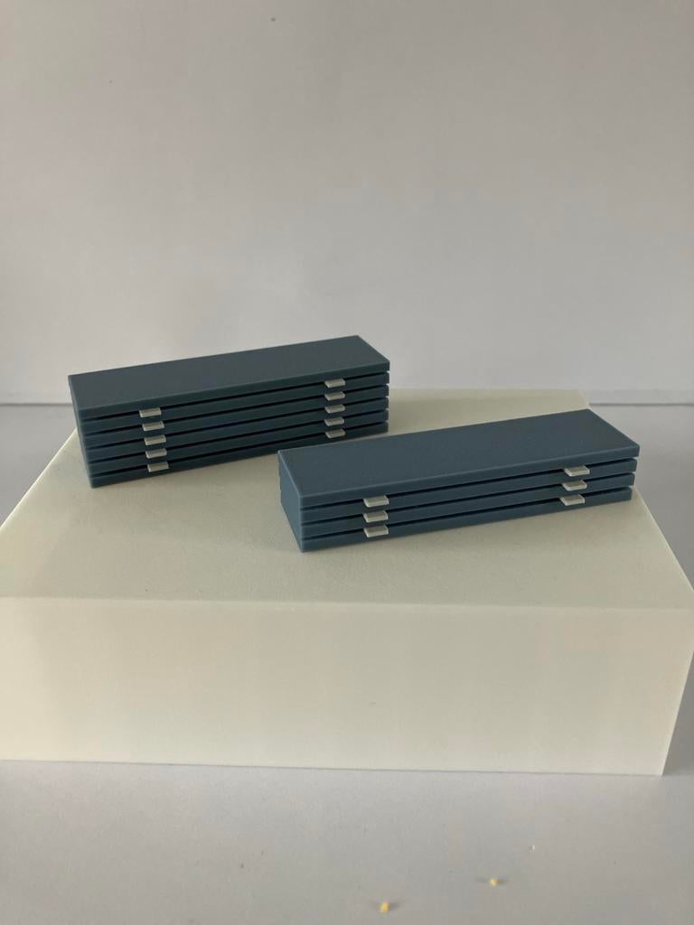 HO scenery betonnen platen, 2 sets., Overige merken, Gelijkstroom, Overige typen, Nieuw