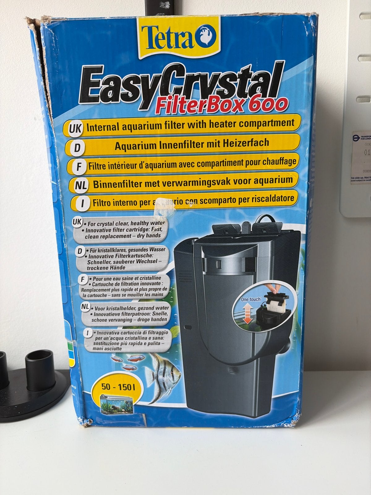Tetra binnenfilter met verwarmingsvak voor aquarium 50-150l, Pomp, Nieuw, Ophalen of Verzenden, Tetra
