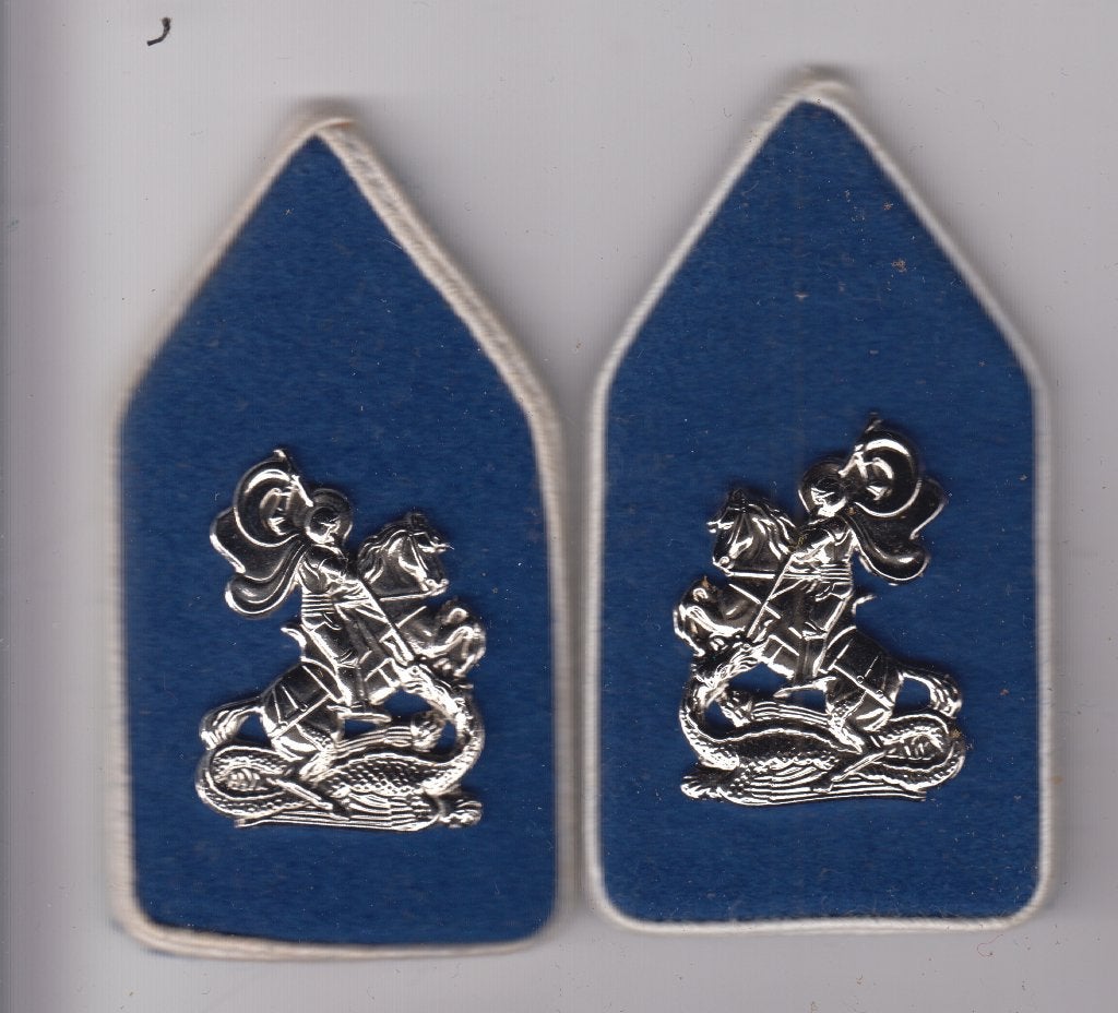 set kraagpatten Huzaren van Sytzama, Ophalen of Verzenden, Landmacht, Nederland, Embleem of Badge