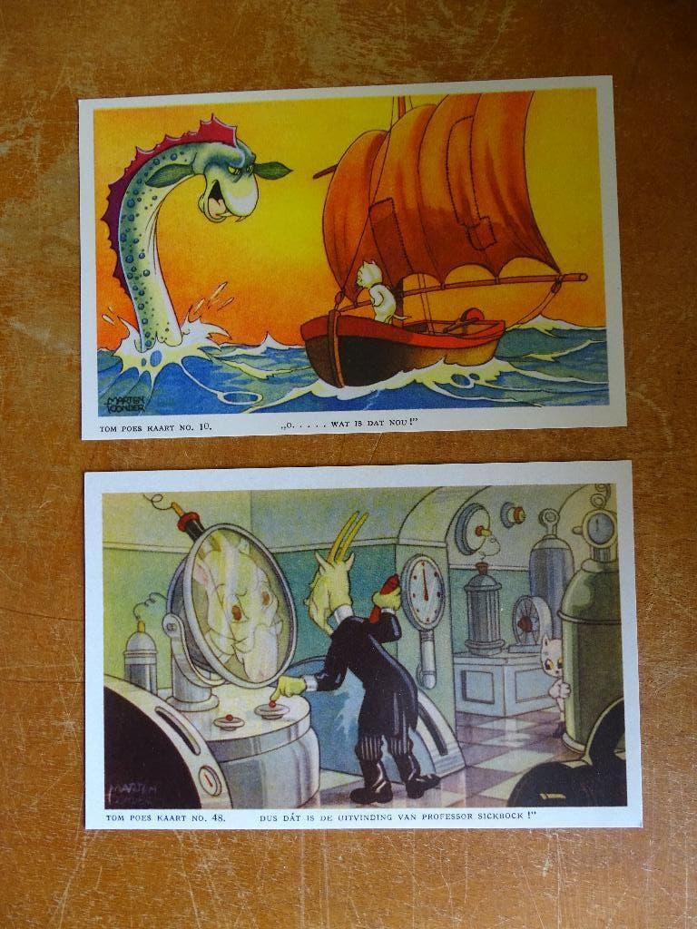 2 Kaarten Tom Poes Herdruk, Verzamelen, Ophalen, 1980 tot heden, Overige thema's