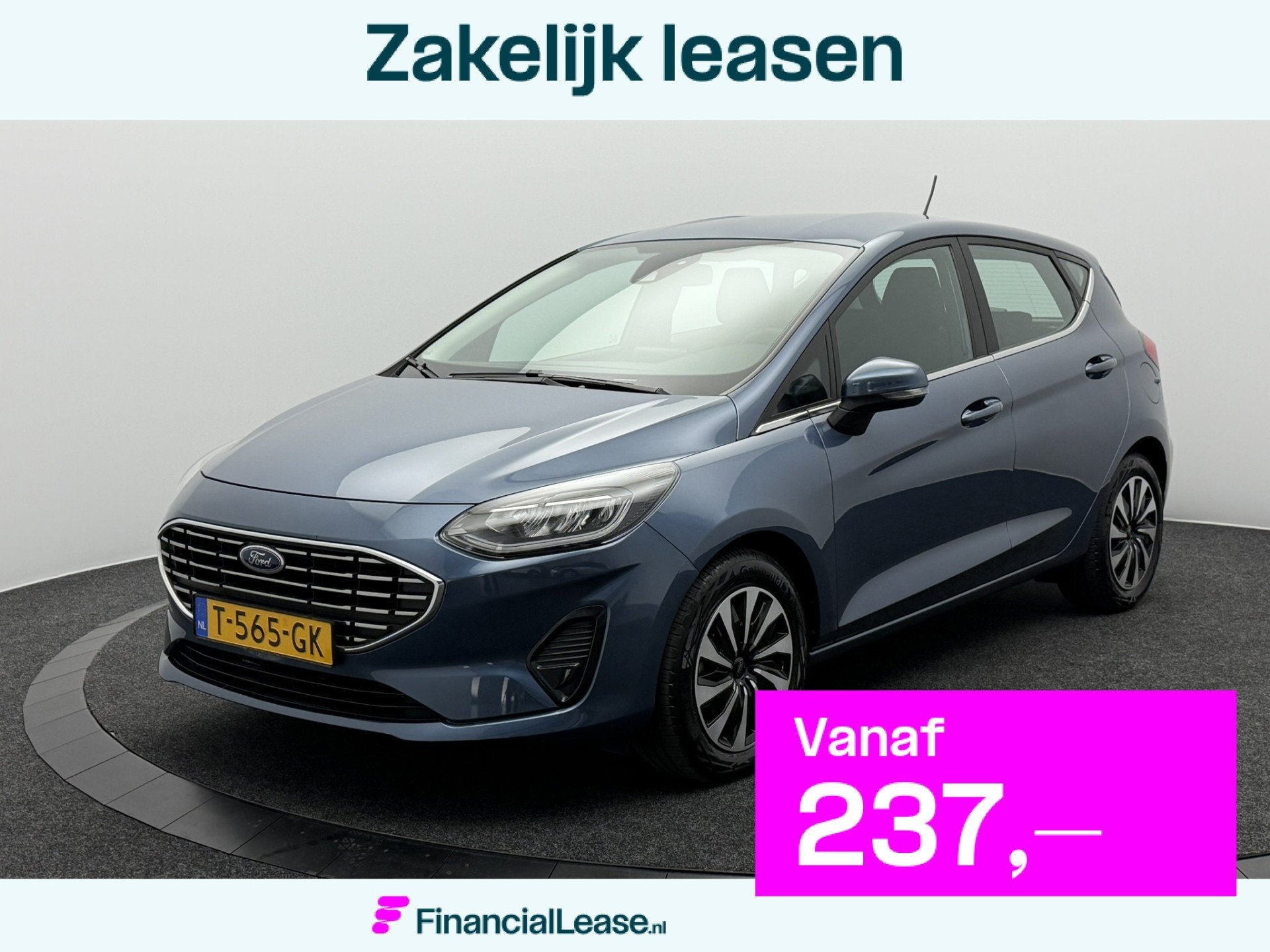 Ford Fiesta 1.0 EcoBoost Titanium 124PK | Led | Carplay&Andr, Voorwielaandrijving, Stof, Gebruikt, 1133 kg