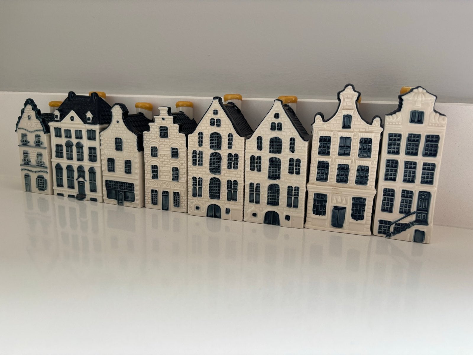 KLM Bols huisjes collectie - 8 stuks, Ophalen, Gebruikt, 1 t/m 20