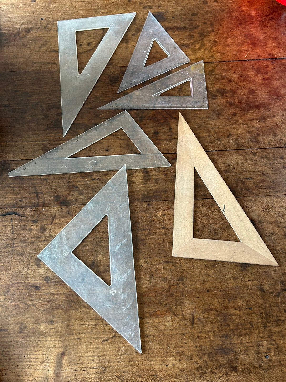Verschillende geo driehoeken, Antiek en Kunst, Ophalen of Verzenden