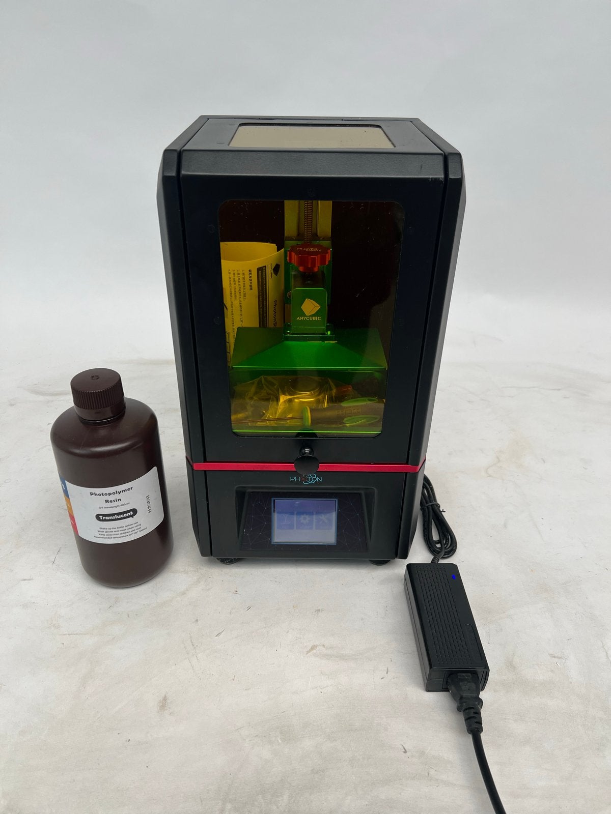 Anycubic Photon 3D-printer met hars en accessoires, Ophalen of Verzenden, Zo goed als nieuw, Resin/Hars