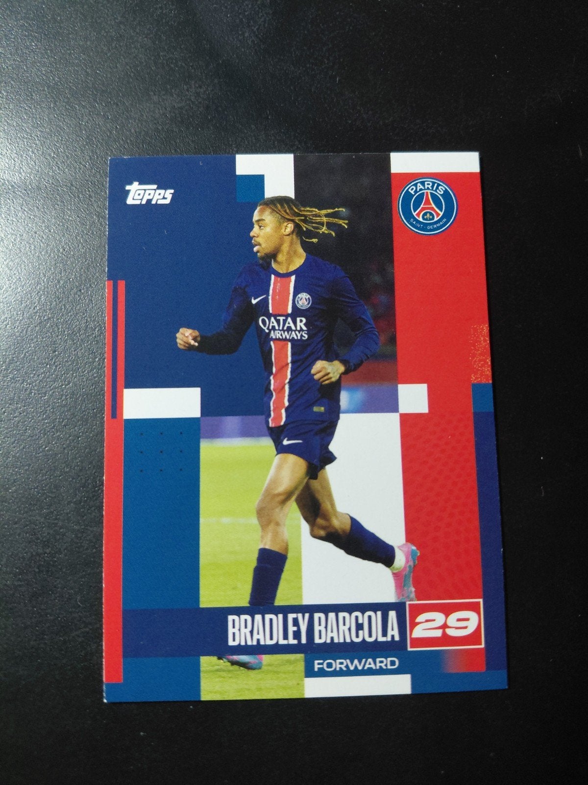 Bradley barcola (psg) topps team set, Verzamelen, Verzenden, Nieuw, Buitenlandse clubs, Spelerskaart